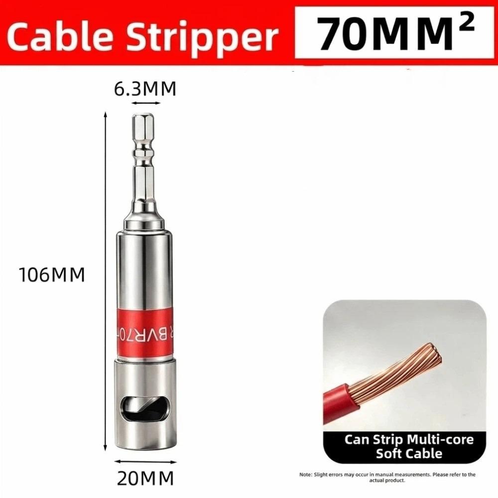 Solid Metal Wire Stripping Tool Hexagonal Shank Electric Screwdriver Tool Cable Stripping Work