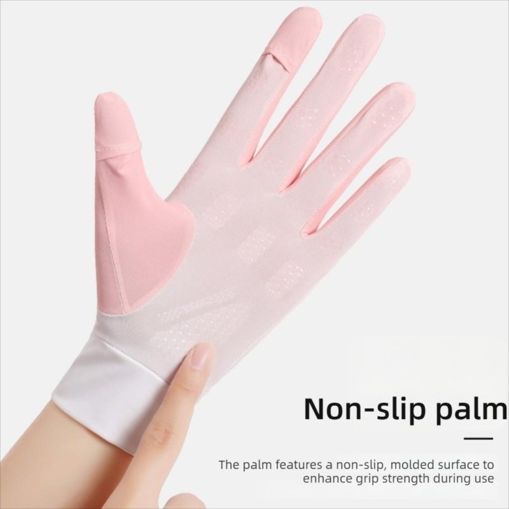Gradient Sun Protection Gloves Thin Touchscreen Gloves  for Driving,Golf,Hiking