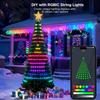 400-800LEDs Smart Christmas Tree Lights LED RGB String Lights DIY Color Pattern Music Sync Waterproof for Christmas Tree Decor