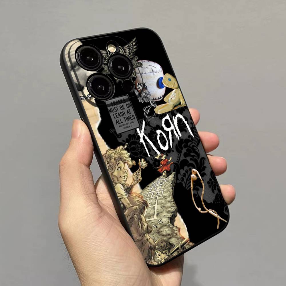 Чехол для телефона рок-группы K-Korn для iPhone 17 16 15 14 11 12 13 Mini Pro XS Max Plus Funda Shell