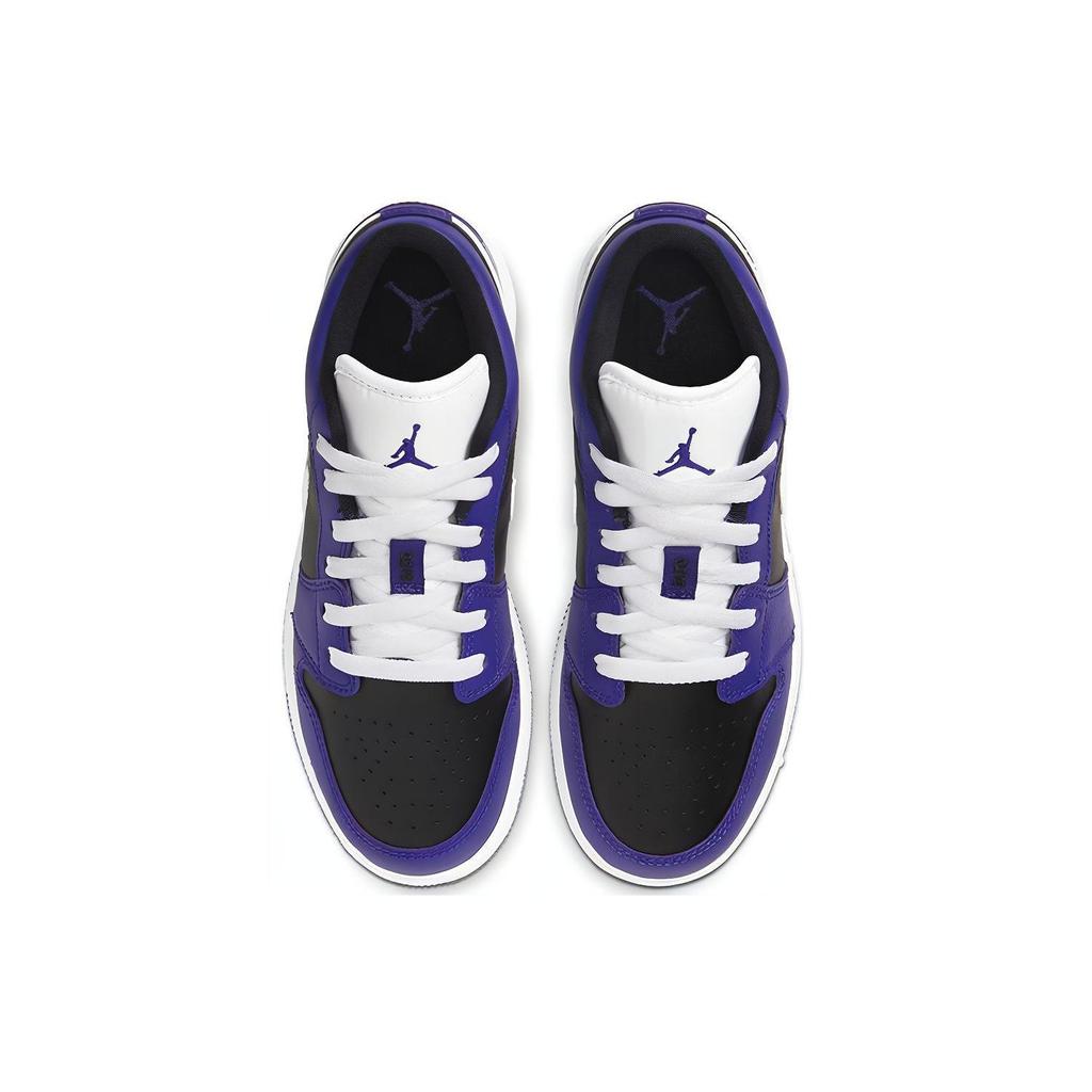 Jordan 1 Низкий суд Фиолетовый Черный GS 553560-501