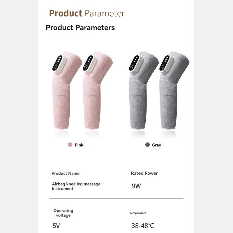 Электрический массажер для ног с воздушной подушкой, компрессионный портативный массажер с 3 скоростями, горячий компресс для бедер и голеней, обертывание на 360°, расслабление мышц