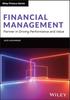 The Financial Management : Partner In Driving Performance and Value Book