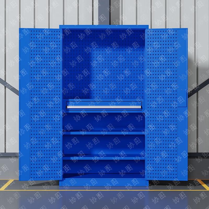 Heavy-Duty Workshop Tool Storage Cabinet with Pegboard