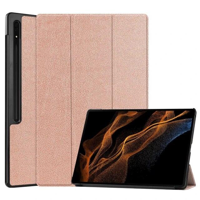 Case for Samsung Galaxy Tab S8 Ultra 14.6 SM-X900 S8 Plus 12.4 SM-X800 SM-X700 S8 11 Inch Tablet Magnetic Folding Stand Cover