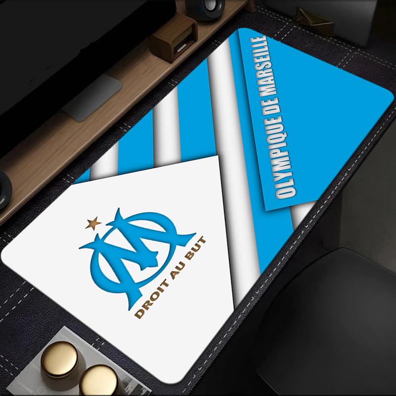 Stars Guide Olympique Marseille mouse pad, rubber base, esports desk mat, mouse pad for gamers and office use, gaming desk , easy to clean mat