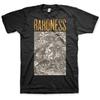 Men's Baroness Gold Grey (Back Print) Slim Fit T-shirt  Black