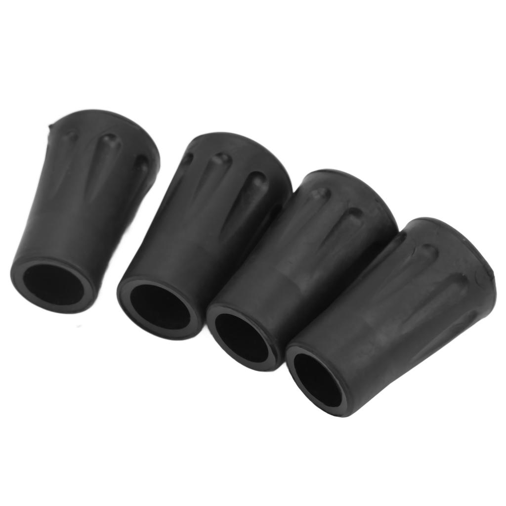 4 шт. насадки для треккинговых палок, резиновые сменные защитные насадки для походных палок с диаметром отверстия 12 мм