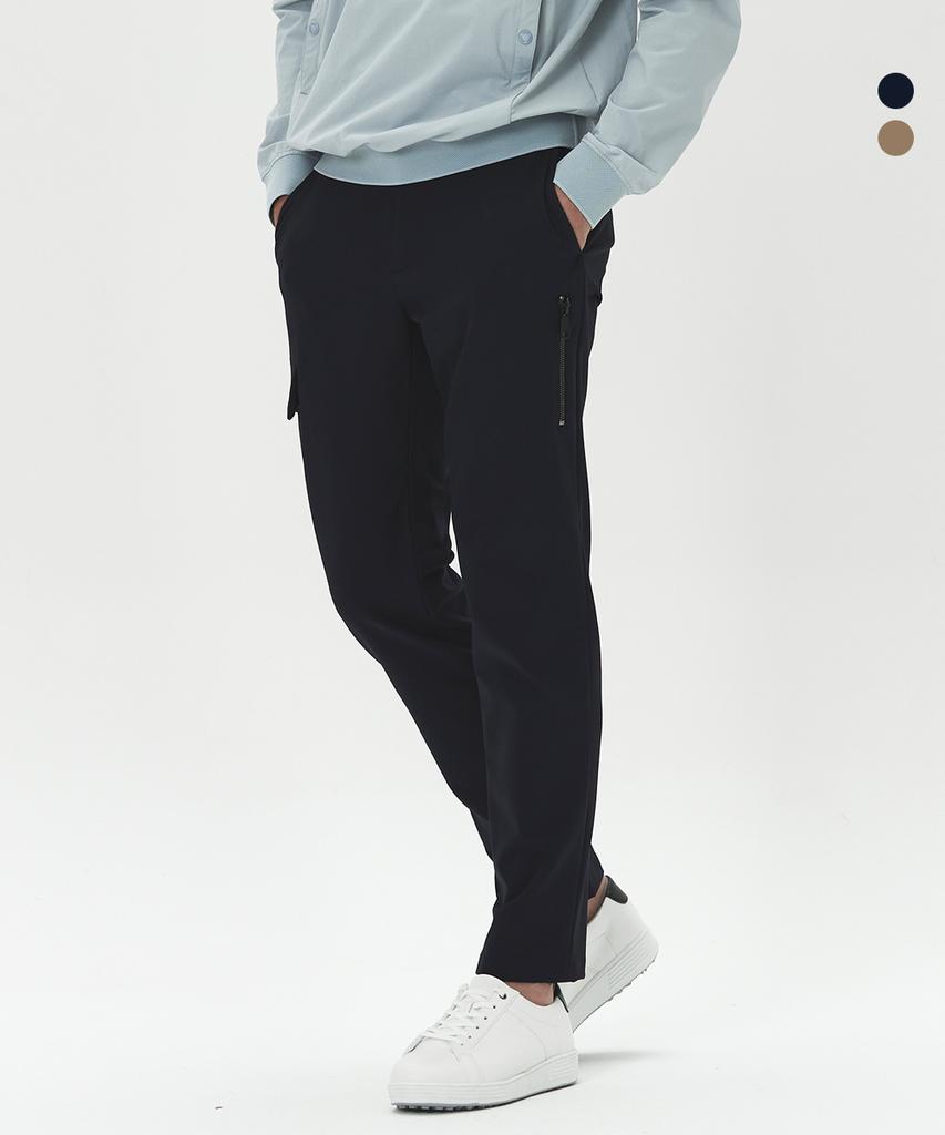 DUVIK Men'S Out-Pocket Zipper Elastic Waist Golf Pants De3Mpt351