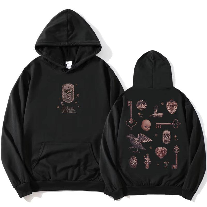 Melanie Martinez Heads Hoodies Album Graphic Printing Merch Sweatshirts Long Sleeve Loose Fleece Hooded Pullovers Female Clothes