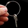 5 шт./10 шт. проволочный кабель петля винт замок гаджет кольцо брелок брелок из нержавеющей стали бирка веревка круг походная веревка фитинги