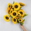 3 Branches Fake Sunflowers 85cm Silk Sunflowers Large Simulation Sunflowers  Home Decoration