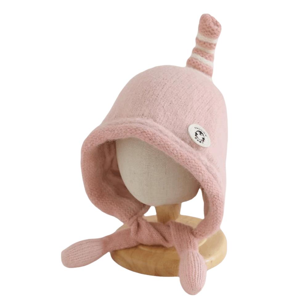 Sound Baby Hooded Hat Soft Woolen Beanie Fashion Girls Knitted Hat