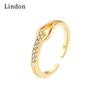 Классическое кольцо Lindon из медного сплава с цирконием, женские ювелирные изделия, свадебный подарок для вечеринки