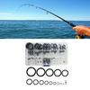 80pcs/pack Fishing Rod Guide Rings Ceramic Wear Heat Conduction Repair Part Fish Tackle Tools Fishing Rod Accessory