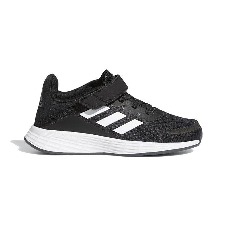 adidas Детские кроссовки для бега Duramo Sl, дышащие, низкие, черные с белым, для детей 3-7 лет, FX7314