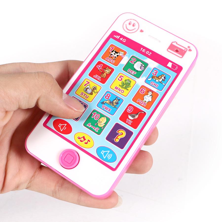 Детские игрушки для телефонов на русском/английском языке, детские развивающие музыкальные игрушки для мобильных телефонов в подарок для детей, детский телефон