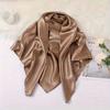 Solid Color 50cm Simulated Silk Scarf Comfortable Bandana Headscarf Soft Neckerchief Hijab Accessories For Woman Hair Scarf