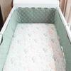Double Layer Crepe Baby Crib Bumper: Child Safety Rail Guard; Anti-Stuck, Anti-Collision, Soft & Thickened for Home Use