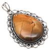 Pendant Wild Horse Jasper Gemstone Mother'Day Gift Silver Jewelry 2.25"