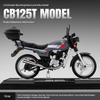 1/12 Литая модель мотоцикла Honda GB125T из сплава с подставкой-дисплеем, имитацией звука и света, настольное украшение, резиновые шины, подарок