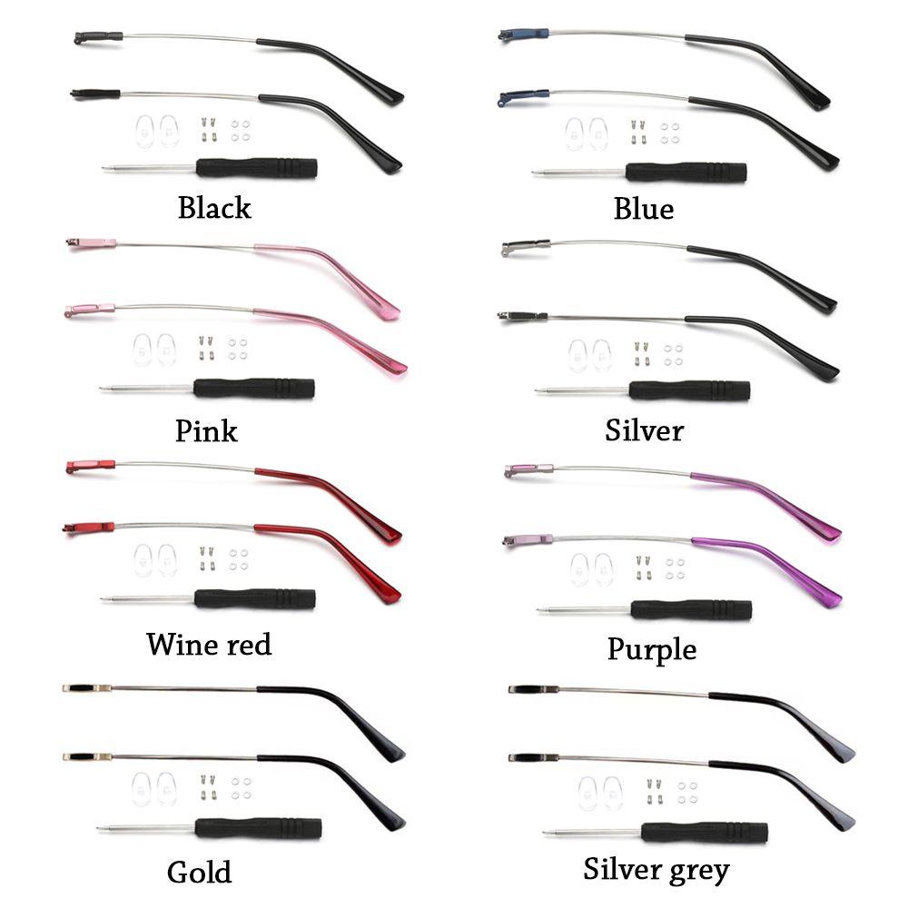 1 пара Металлический инструмент для ремонта Противоскользящие аксессуары для очков Запасная дужка для очков Ножка Оправа для очков