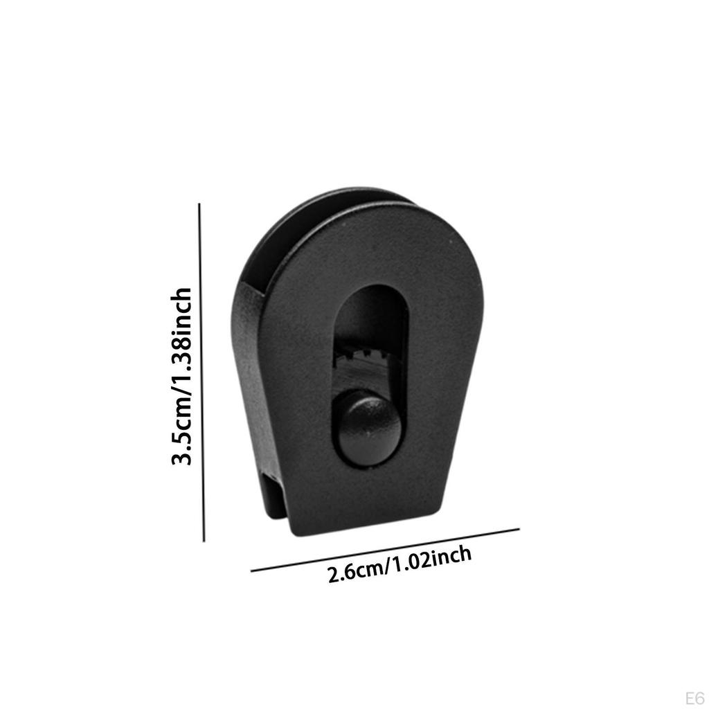 50 Pieces Shoelace Wheel Cord Lock Stoppers End Slider Easy To Use Multi-use Toggle Stopper for