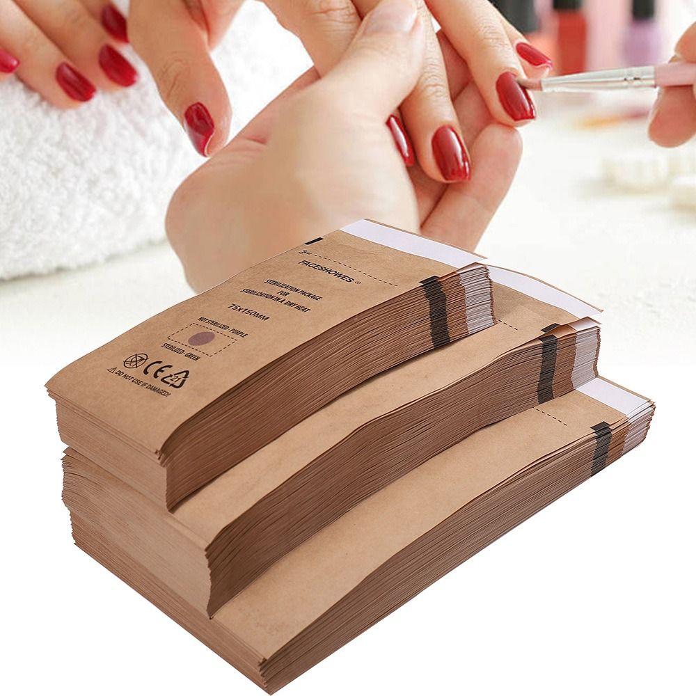 100 шт. безопасный стерилизационный мешок для ногтей здоровый маникюрный стерилизатор сумка для маникюрного салона