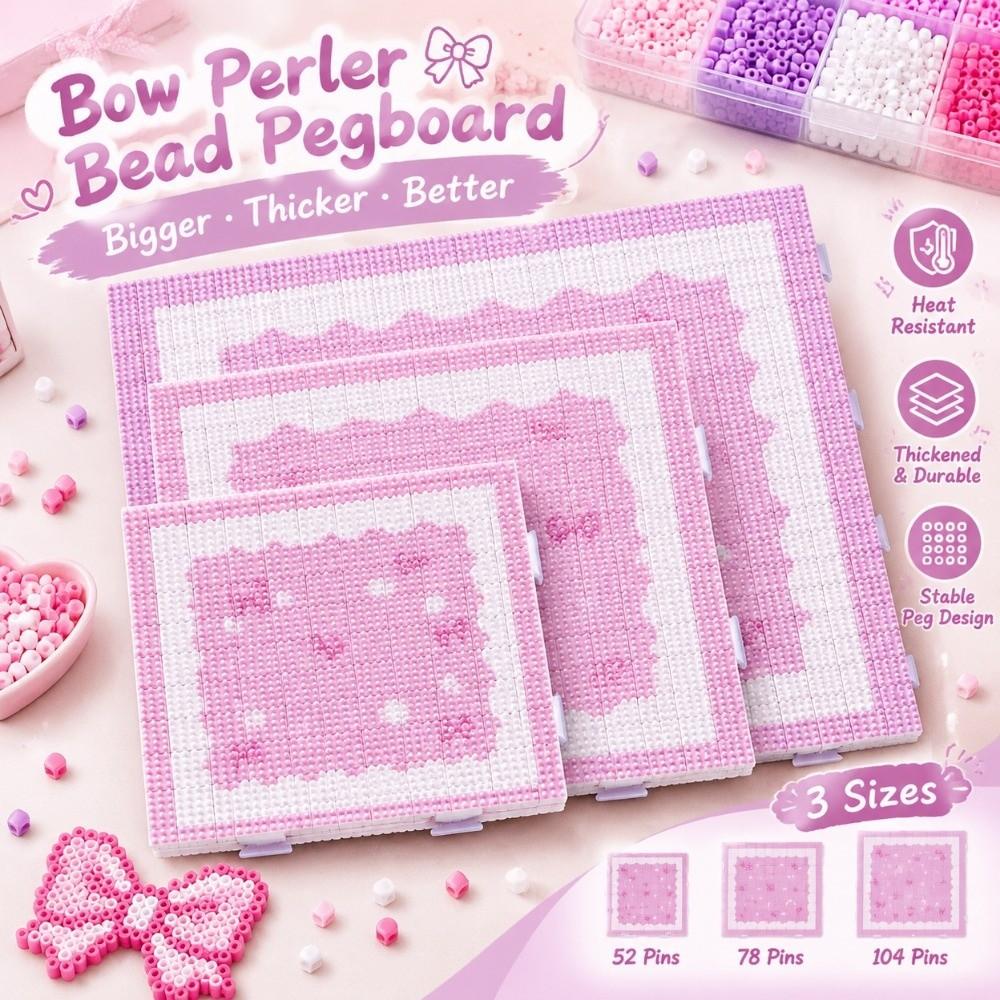52/78/104 Pins Fuse Bead Pegboard Plastic Hama Bead Board New Bead Pegboards Pixel Art Making