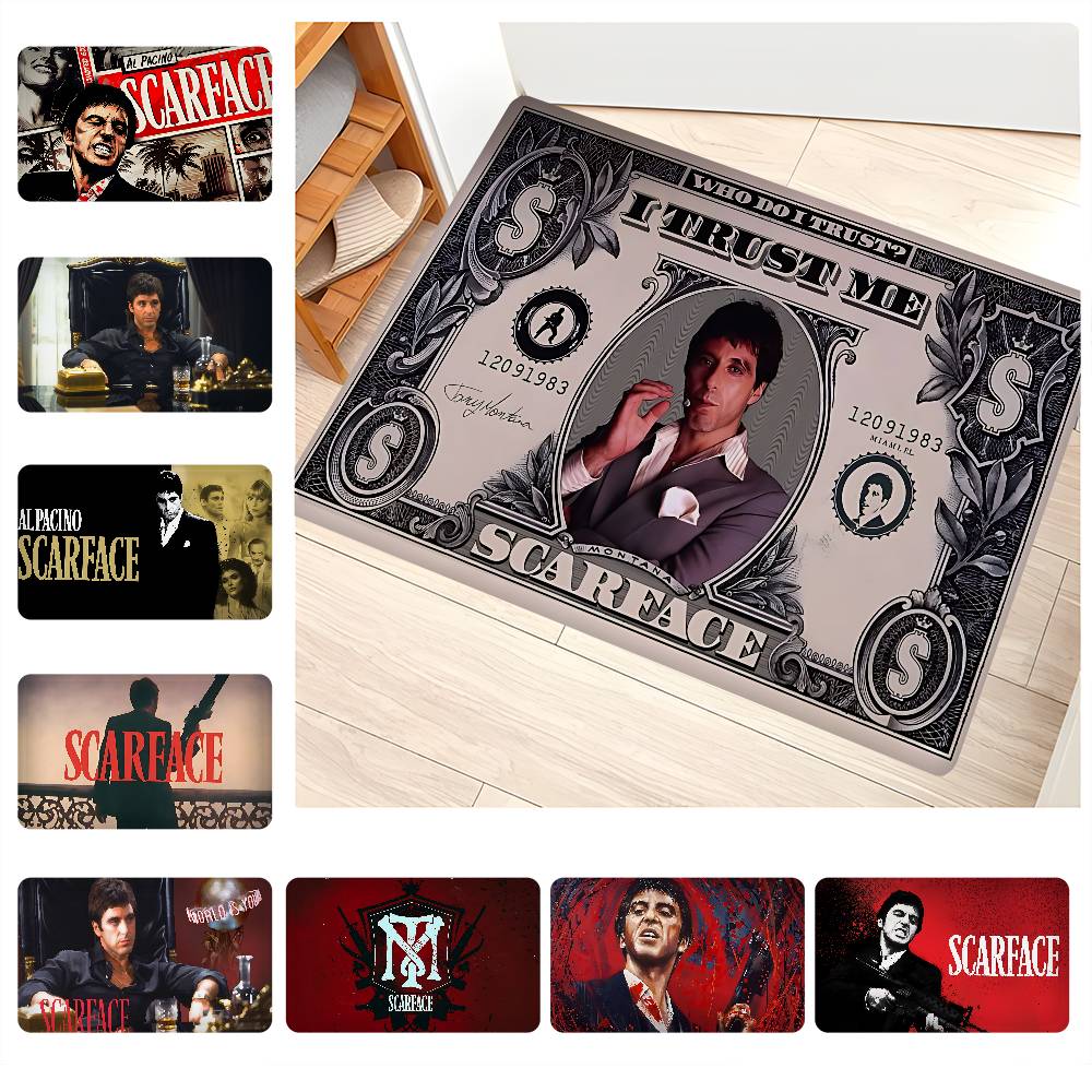 Scarface Movie Room Mats Cheaper Anti-slip Modern Living Room Balcony Printed Modern Home Decor