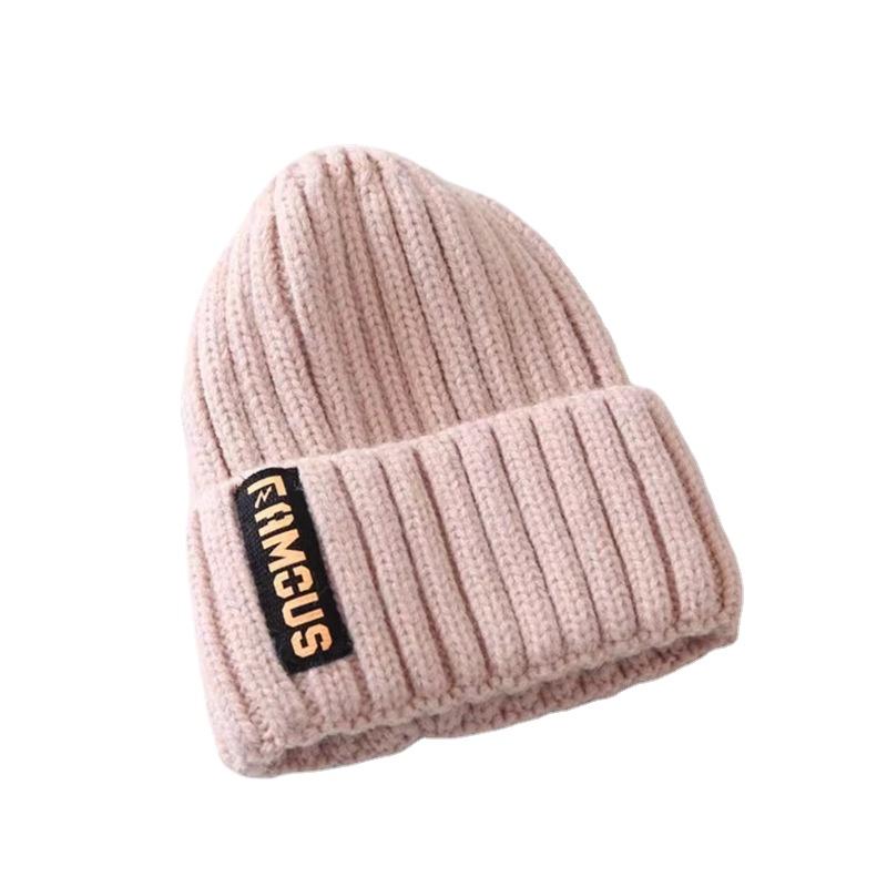 Hat Women's Autumn Winter Korean Fashion Woolen Hat Warm Ear Protection Headband Hat Big Elastic Thick Thread Knitted Hat