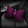 1 шт. Алмазная подушка для шеи автомобиля с бантом, Автомобильный подголовник, Поддержка сиденья, Подушки для поясницы, Автомобильные аксессуары для женщин