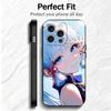 Genshin Impact Камисато Аяка Мягкий чехол для телефона для iPhone 16 16E 17 Air 15 Pro Max 14 Plus 13 Mini 11 12 7 Черная задняя крышка