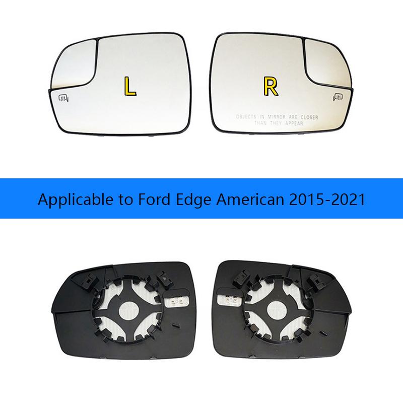 Car Heated Mirror Glass For Ford Edge n 15-21 lenses Reverse lens rearview mirror reflector electric heating glass