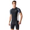 Mens Short Sleeve Rash Guard Set Quick Dry UV Protection Swimwear Surfing Diving Swimming