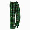 Детские брюки с рождественским принтом, плюшевые повседневные брюки