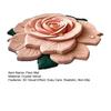 Floral Floor Mat Realistic 3D Visual Effect Flower Carpet Absorbent Floor Rug with Non-Slip Backing for Bedroom Entrance Living Room