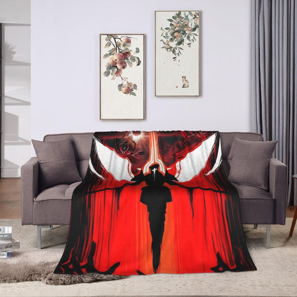 Ultrakill Gabriel game Soft Warm Blanket Decorative Plush Throw Blanket Print Couch Bed Flannel Bedspread Sofa Bed Cover