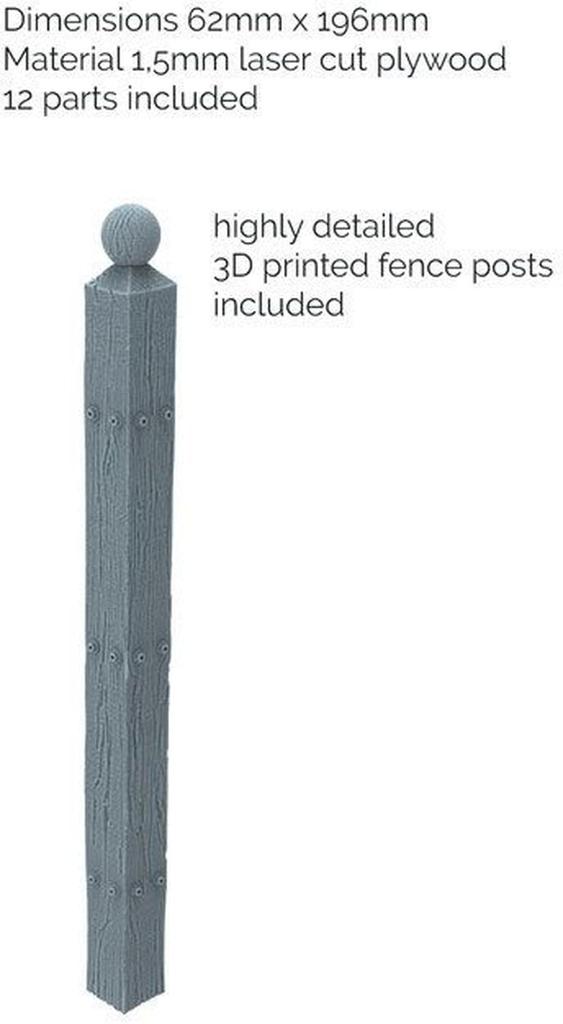 RT Diorama Деревянный забор Диорама Сцена Модель Набор RTD35536 1/35 № 03