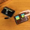 Multiple Card Slots Retro Card Bag Solid Color Zipper Coin Purse Retro Mini Wallet Outdoor