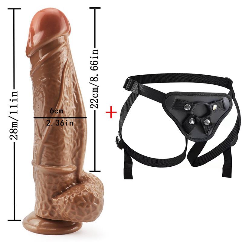 MoDi Ремень на фаллоимитатор, реалистичный пенис, мягкий огромный член, страпон на присоске, анальные секс-игрушки для женщин, лесбийская мастурбация