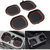 Cup Holder Coaster For Wrangler JL JLU 2018-2024 2025 Wrangler Accessories Gladiator JT -2025 Silicone Cup Erts Interior Mats Pad (Red Trim, 4-Pcs