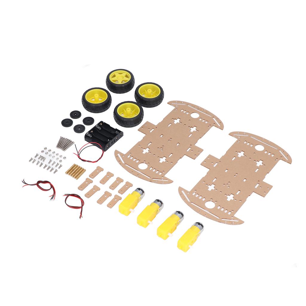 Smart Car Chassis Driving Wheel Motor Screw Nut Accessory Set Kit for DIY Replacement