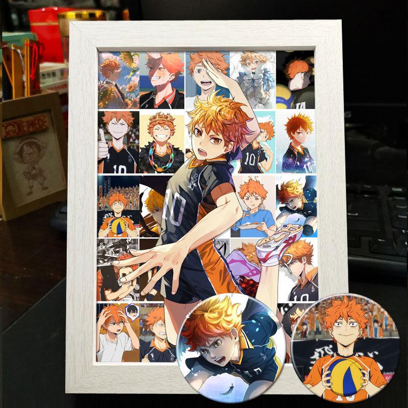 Хайкю!! Украшение фоторамки: Кагеяма Тобио и Хината Шоё - Готовая фоторамка-дисплей в подарок
