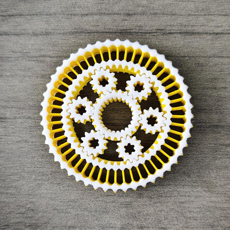 3D-печатная межзвездная шестерня Fidget Roller Wheel Spin Игрушка для снятия стресса Вращающаяся шестерня Игрушка-декомпрессор для детей Взрослых Работников