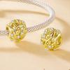 Leaf Joyeria Plata 925 Silver Gold Plated Zircon Charm Accessory Diy Jewelry  Vintage Small Bracelet Beads Charms