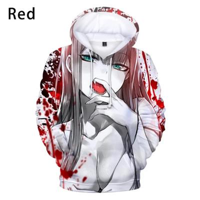 Мужская и женская модная толстовка с капюшоном DARLING in The FRANXX Zero Two 3D-принт Толстовки с капюшоном большого размера Повседневный свитер Уличная одежда в стиле аниме
