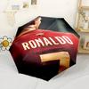 Ronaldo's Legacy Football Automatic Umbrella Sturdy 8-Rib Shaft Sturdy Construction for Outdoor Daily Use Elegant Women's Umbrella