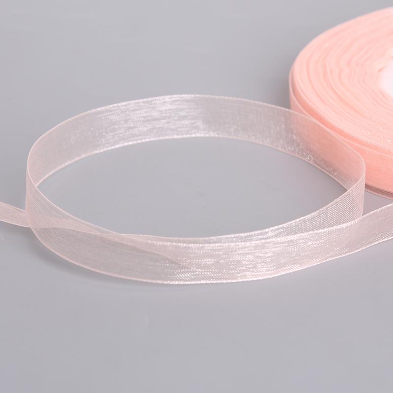 Лента из органзы прозрачная для DIY, 12 мм, 50 м