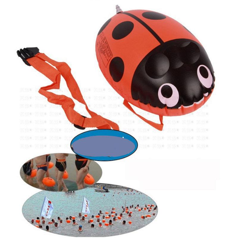 Outdoor Double Safety Lifesaving Swimming Bag Adult Children Float Equipment Ladybird Style